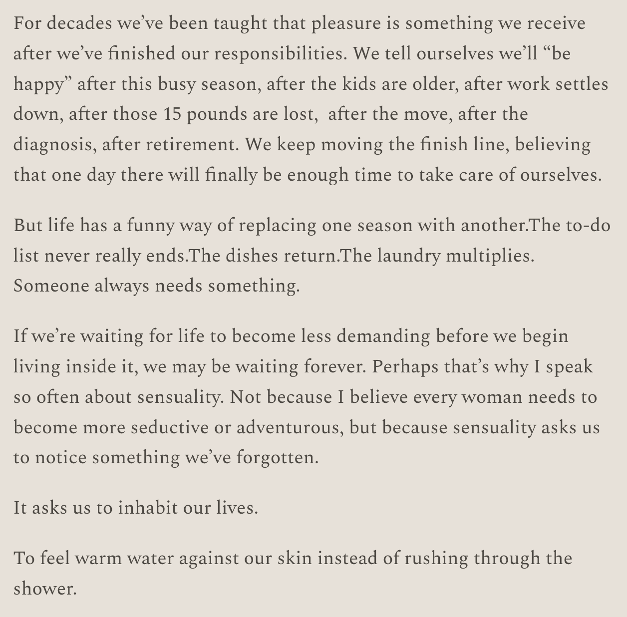 Pleasure is a Practice