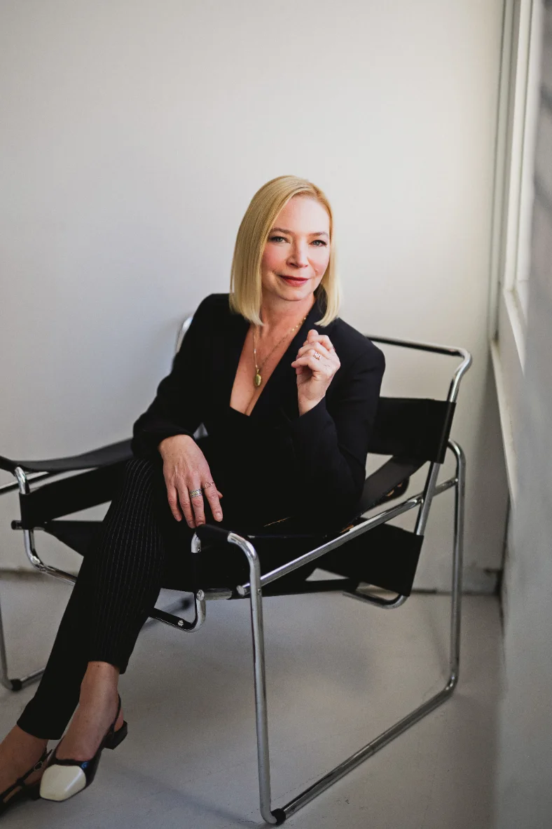 Erica in the Wassily chair